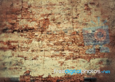 Old Brick Wall Stock Photo