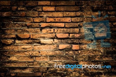 Old Brick Wall Stock Photo