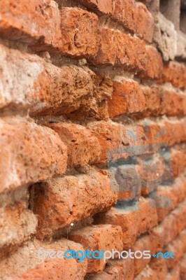 Old Brick Wall Stock Photo