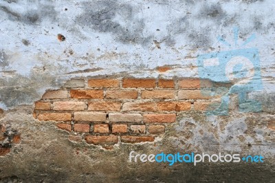 Old Brick Wall Stock Photo