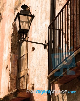 Old Building In Medieval Village Stock Photo