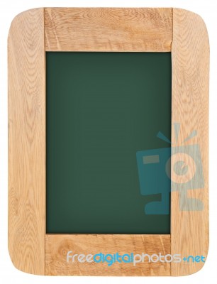 Old Chalk Board With Wood Frame Stock Photo