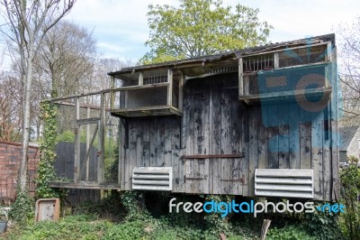 Old Chicken Coop At St Fagans National History Museum Stock Photo