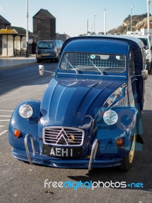 Old Citroen Car Parked In Hastings Stock Photo