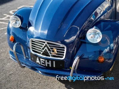 Old Citroen Car Parked In Hastings Stock Photo