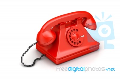 Old Fashion Telephone Stock Image