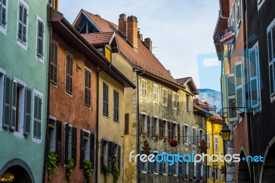 Old French Buildings Stock Photo