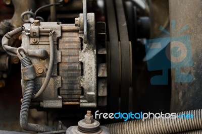 Old Generator Stock Photo