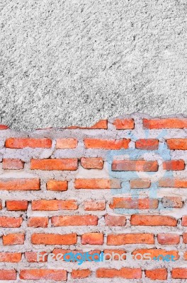 Old Grunge Brick Wall Background Stock Photo