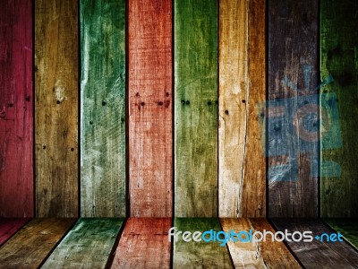 Old Grunge Wood Panel Stock Photo