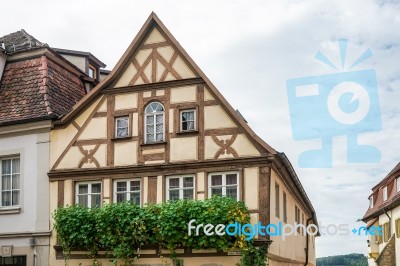 Old House In Rothenburg Stock Photo