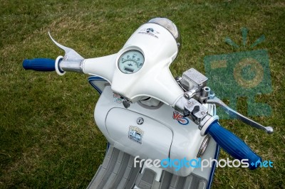 Old Lambretta Scooter Stock Photo