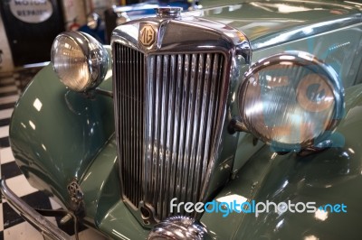 Old Mg In The Motor Museum At Bourton-on-the-water Stock Photo