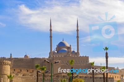 Old Mosque In Citadel, Cairo, Egypt Stock Photo