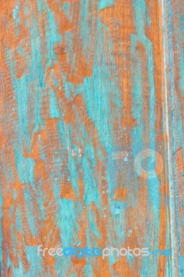 Old Painted Wooden Background Stock Photo