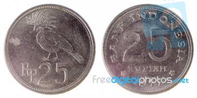 Old Rare Coin Of Indonesia Stock Photo