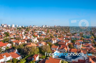 Old Roofs Of The Town Mar Del Plata, Atlantic Coastline, Argenti… Stock Photo