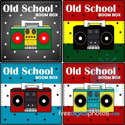 Old School Boom Box Stock Image