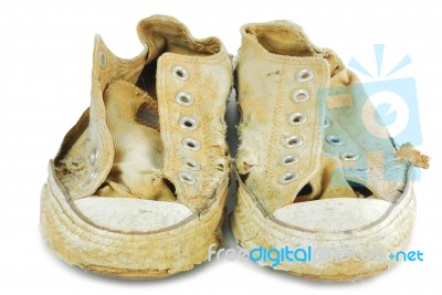 Old Sneakers Stock Photo