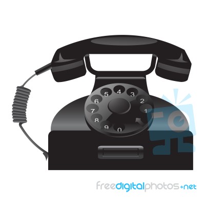 Old Telephone Stock Image