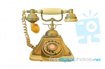 Old Telephone Stock Photo