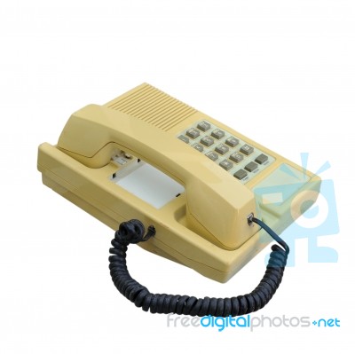 Old Telephone Stock Photo