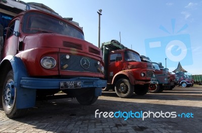 Old Trucks Stock Photo