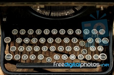 Old Typewriter Stock Photo