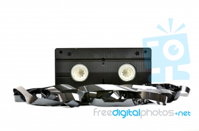 Old Video Cassette Stock Photo