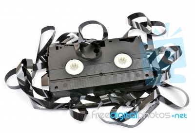 Old Video Cassette Stock Photo