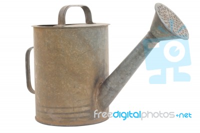 Old Watering Can Stock Photo