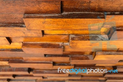 Old Wooden Wall Stock Photo