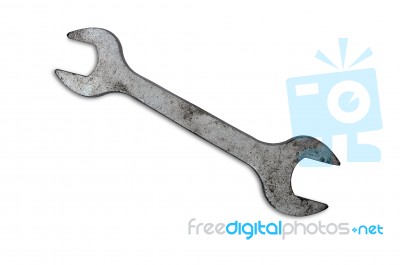 Old Wrench Stock Photo