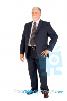 Older Man Standing Stock Photo