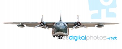 Oldmilitary  Transportation  Plane Stock Photo