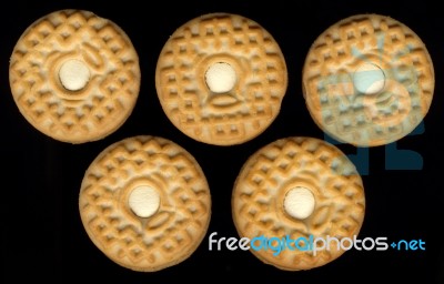 Olympic Rings Cookies Stock Photo