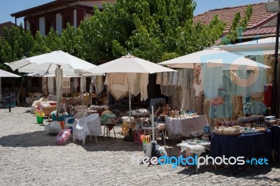 Omodhos, Cyprus/greece - July 25 : Articles For Sale In Omodhos Stock Photo