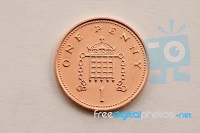 One Penny Stock Photo