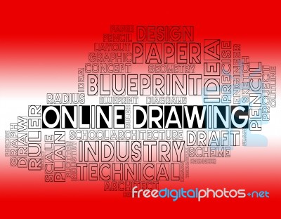 Online Drawing Shows Web Site And Creative Stock Image