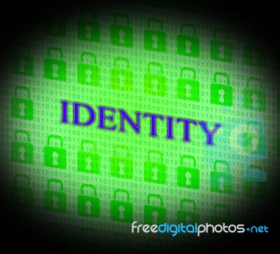 Online Identity Represents World Wide Web And Branding Stock Image