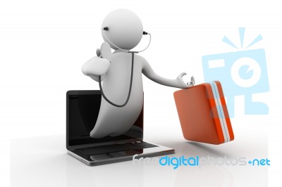 Online Medical  Help Stock Image