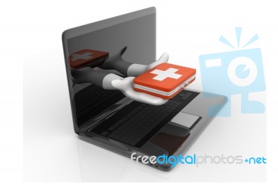 Online Medical Help Stock Image