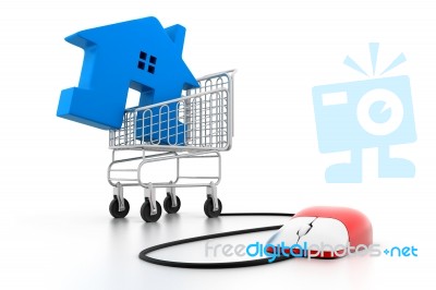 Online Real Estate Business Stock Image