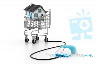 Online Real Estate Concept Stock Image