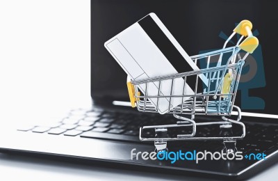 Online Shopping Stock Photo