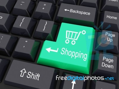 Online Shopping Stock Photo