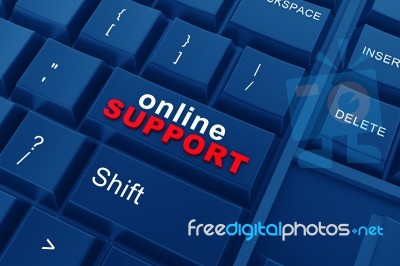 Online Support Stock Image