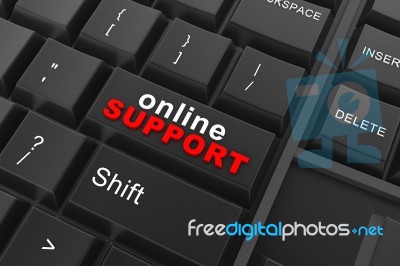 Online Support Stock Image