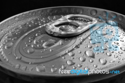 Open Aluminum Can Stock Photo