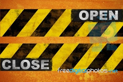 Open Close Sign Stock Image